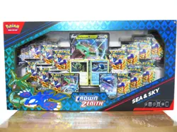 ✅ Pokemon TCG Crown Zenith Sea and Sky Premium Collection Box 14 Packs 190068 - Image 1
