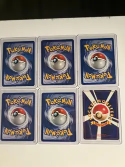 Vintage Psyduck Party Pokemon Set of 6; one Japanese; two 1st Edition versions; - Image 2