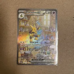 Pokemon ALAKAZAM EX 201/165 Scarlet & Violet 151 Special Illustration Rare NM - Image 1