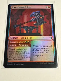 Two-Handed Axe Commander Legends: Battle for Baldur's Gate Foil - Image 1
