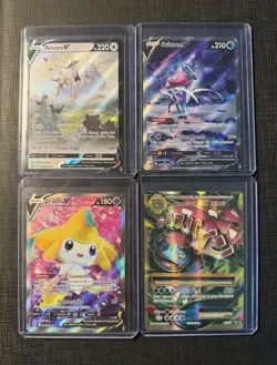 Pokemon 4-Card Lot - Holo Promo Lot: Arceus V Suicune V Jirachi V M Venusaur EX - Image 1