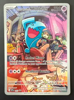 Pokemon TCG Card Team Rocket's Wobbuffet SVP203 Destined Rivals Promo - NM - Image 1
