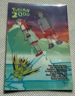 2000 Pokemon The Movie Zapdos Tracey Melody Topps Sticker Card #3 of 10 - Image 1