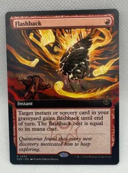Flashback Extended Art 333 Secrets of Strixhaven Extended Art R NM MTG Card - Image 1