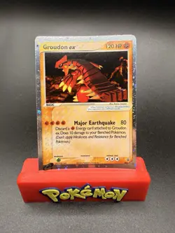 Pokemon TCG Vintage Groudon Black Star Promo Holo Card 002 NM/LP - Image 1