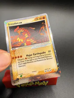 Pokemon TCG Vintage Groudon Black Star Promo Holo Card 002 NM/LP - Image 2