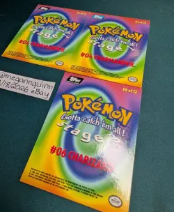 1999 Topps Pokemon Movie Evolutions Cards Charizard Charmander Foil - Image 4