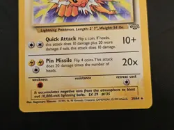 Jolteon 20/64 Jungle Non-Holo Rare Pokemon Card TCG - Image 2