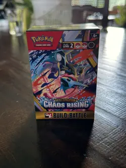 Chaos Rising Pre Release Deck Box + Stamp Promo Ampharos + Sealed 40 Card Decck - Image 1