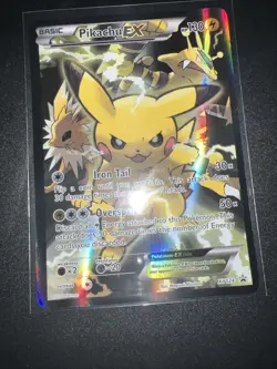 Pikachu EX Red Blue Collection Promo Card XY124 Rare - Image 1