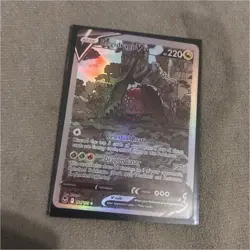 Pokemon Regidrago V 184/195 Ultra Rare Full Art Silver Tempest Holo 220 HP Card - Image 1