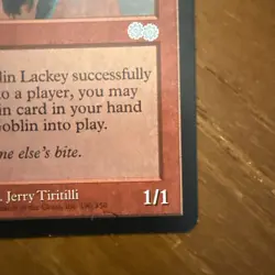 MTG - Goblin Lackey - Urza's Saga - Regular #190 - EX - Image 4