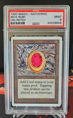 Unlimited - Mox Ruby - MTG - PSA 9 - Mint - Image 1