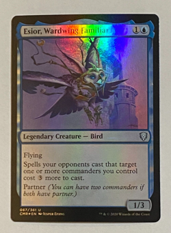 MTG CMR Magic Commander Legends Foil Esior, Wardwing Familiar - Uncommon - Image 1