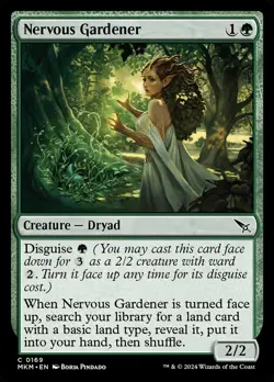 Magic the Gathering (mtg): MKM: Nervous Gardener - Foil - Image 1