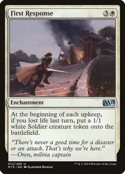 Magic the Gathering (mtg): M15: First Response (x 4) - Image 1