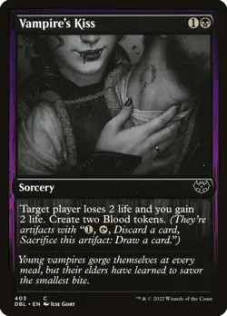Magic the Gathering (mtg): DBL: Vampire's Kiss - Image 1
