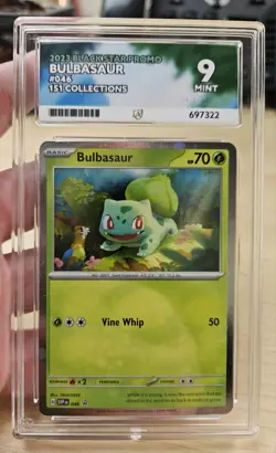 BULBASAUR 046 SVP ACE 9 Mint Pokemon 151 Black Star Promo Holo - Image 3