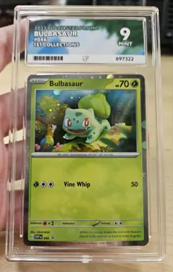 BULBASAUR 046 SVP ACE 9 Mint Pokemon 151 Black Star Promo Holo - Image 4