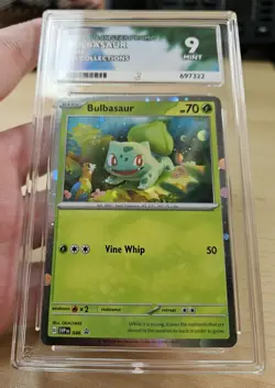 BULBASAUR 046 SVP ACE 9 Mint Pokemon 151 Black Star Promo Holo - Image 5