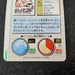 Pokemon Carddass 1996 Green – File No.079 Ramoloss / Slowpoke Card - Image 5
