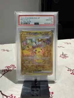 PSA 10 Pikachu ex UR 136/106 Super Electric Breaker sv8 Pokemon Card Japanese #4 - Image 1