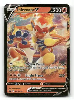 Infernape V SWSH252 - Sword & Shield Promo - Pokemon Card NM/M - Image 1