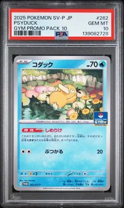 Pokemon Psyduck 262/SV-P Gym Promo Japanese PSA 10 - Image 3