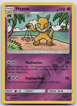 Hypno 60/149 Reverse Holo - Sonne Mond - DE - NM - Pokemon TCG - Image 1