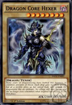 Dragon Core Hexer INOV-EN001 R Invasion: Vengeance Yu-Gi-Oh 1st Edition NM/M - Image 2