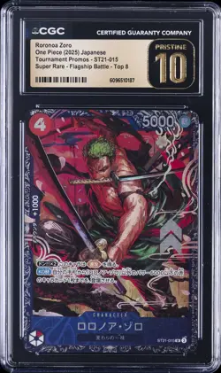 2025 ONE PIECE JPN #ST21-015 RORONOA ZORO CGC 10 PRISTINE - Image 1