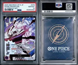 2025 ONE PIECE JAPANESE OP13-CARRYING ON HIS WILL #076 DIVINE DEPARTURE PSA 10 - Image 3