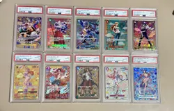 One Piece Full Mosaic Set PSA10 JAP - Nami OP01, UTA OP05, SHANKS OP11, ENEL - Image 1