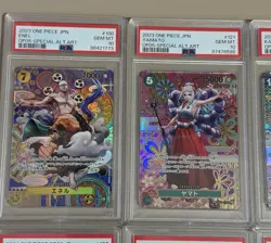One Piece Full Mosaic Set PSA10 JAP - Nami OP01, UTA OP05, SHANKS OP11, ENEL - Image 3