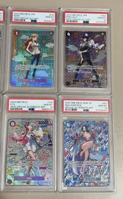 One Piece Full Mosaic Set PSA10 JAP - Nami OP01, UTA OP05, SHANKS OP11, ENEL - Image 4