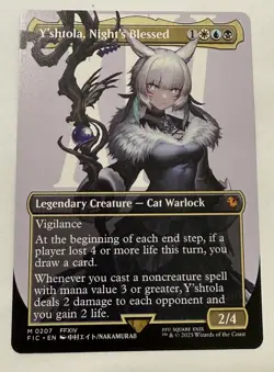 MTG FINAL FANTASY - Y'SHTOLA, NIGHT'S BLESSED - BORDERLESS NON-FOIL - M 0207 - Image 1