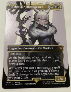 MTG FINAL FANTASY - Y'SHTOLA, NIGHT'S BLESSED - BORDERLESS NON-FOIL - M 0207 - Image 3