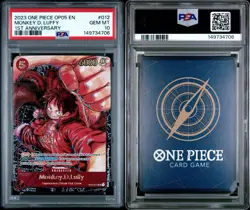 2023 ONE PIECE OP05-AWAKENING OF THE NEW ERA 012 MONKEY D LUFFY 1ST ANNIV PSA 10 - Image 3