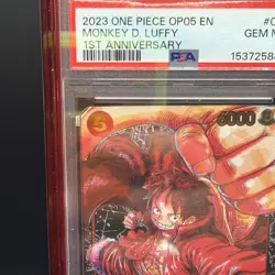 2023 ONE PIECE OP05-AWAKENING OF THE NEW ERA #012 MONKEY D. LUFFY PSA 10 - Image 2