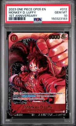 2023 ONE PIECE OP05-AWAKENING OF THE NEW ERA #012 MONKEY D. LUFFY PSA 10 - Image 1