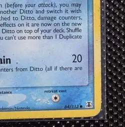 Ditto - (Squirtle) 064/113 Pokemon TCG Delta Species Regular Card Yuka Morii - Image 4