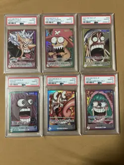 PSA 10 ONE PIECE CARD GAME BASE SHOP CARD COLLECTION VOL.1 Sequential Set - Image 1