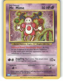 Mr. Mime 013/034 Holo Trading Card Game Classic Pokemon Holo NM - Image 1