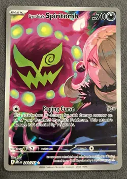 Cynthia’s Spiritomb Full Art Rare Holo 244/217 Pokemon Card Basic Spirit 2026 - Image 1