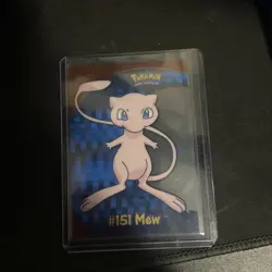 2000 TOPPS POKEMON TV ANIMATION CLEAR CARDS MEW #PC 7 NM - Image 1