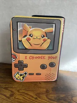 Gameboy Style Pokemon Charizard Trading Card Binder Zips - Image 3