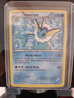Vaporeon - Promotional Pokemon Card BW89 BW89 Holo Black and White - Image 1