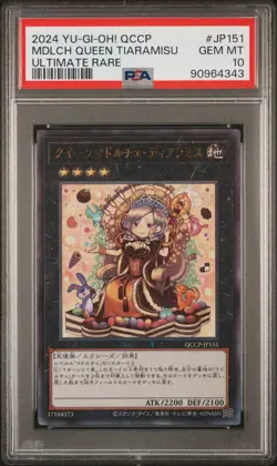 YuGiOh Card Jap - Madolche Queen Tiaramisu #151 - QCCP Ultimate - PSA 10 POP 2 - Image 2