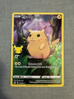 Pokemon Pikachu TCG Celebrations Card 005/025 25th Anniversary - Image 1