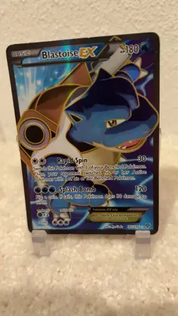 Pokemon Blastoise EX Full Art Holo Ultra Rare Card 142/146 XY Base Set - Image 1